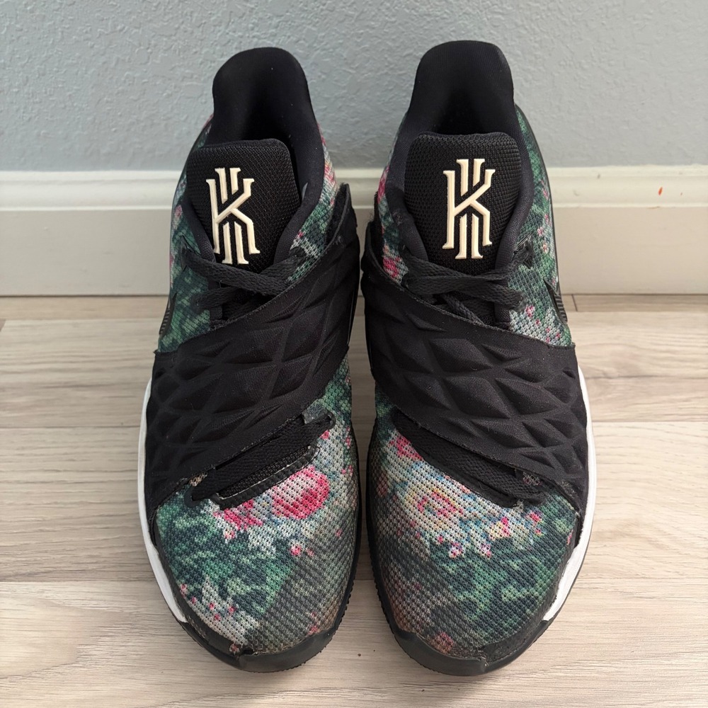 Nike Kyrie Flytrap II Floral Basketball Shoes Black Green Pink AO8979-002 8.5 W